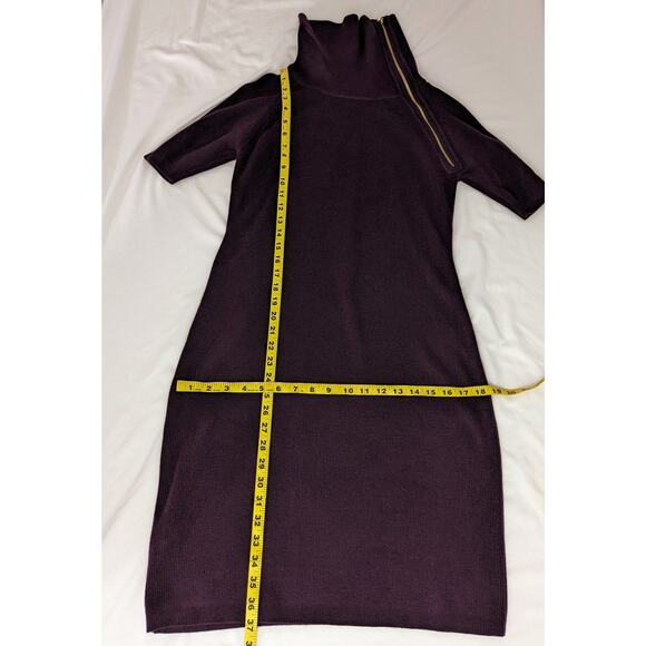 CALVIN KLEIN Purple Bodycon Sweater Dress Size Medium - Picture 8 of 8